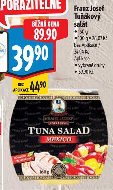 Franz Josef Tuňákový salát, 160 g