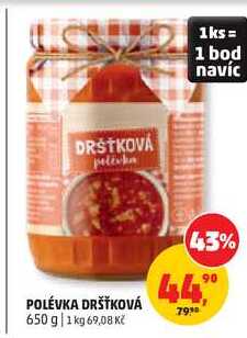 POLÉVKA DRŠŤKOVÁ, 650 g 