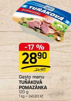TUŇÁKOVÁ POMAZÁNKA 120 g