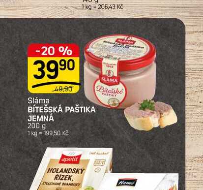 BÍTEŠSKÁ PAŠTIKA JEMNÁ 200 g