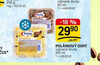 POLÁRKOVÝ DORT vybrané druhy 615 ml 