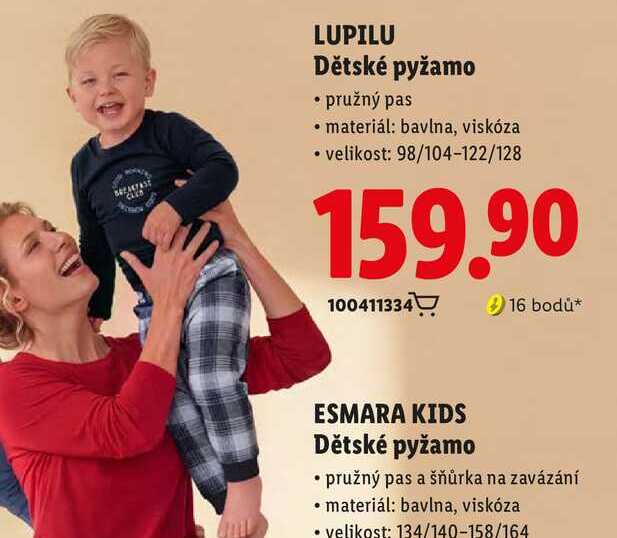 LUPILU Dětské pyžamo Lidl