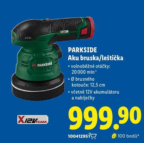PARKSIDE Aku bruska/leštička