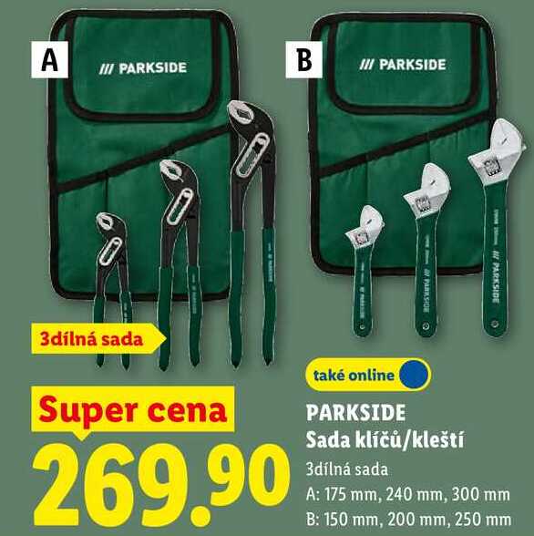 PARKSIDE Sada klíčů/kleští