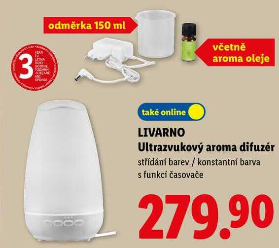 LIVARNO Ultrazvukový aroma difuzér