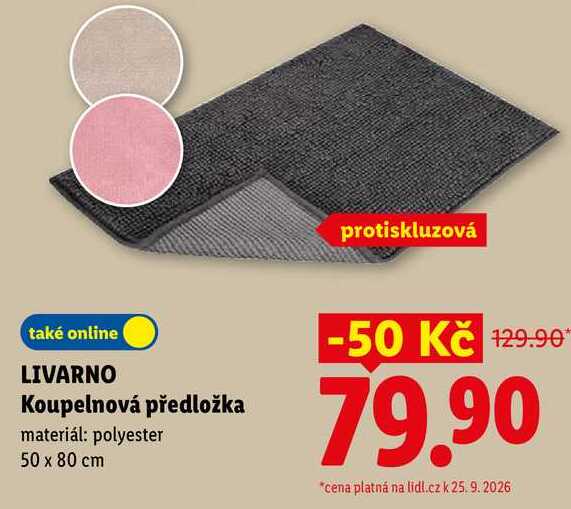 LIVARNO Koupelnová předložka