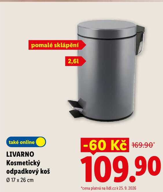 LIVARNO Kosmetický odpadkový koš