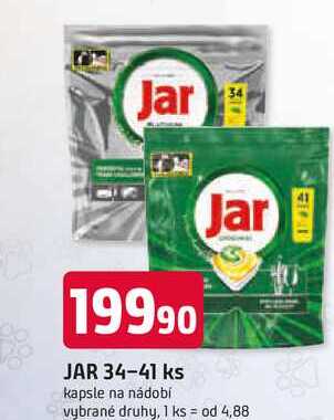 JAR 34-41 ks kapsle na nádobí 