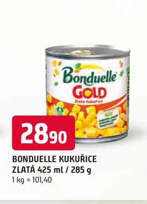 BONDUELLE KUKUŘICE ZLATÁ 425 ml / 285 g 