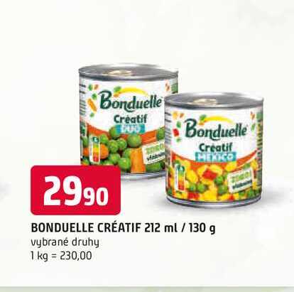 BONDUELLE CRÉATIF 212 ml / 130 g