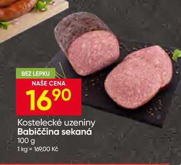 Kostelecké uzeniny Babiččina sekaná 100 g 
