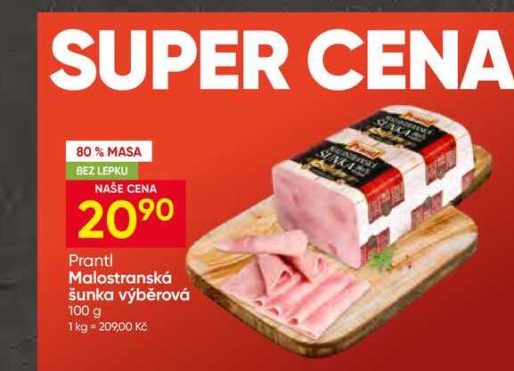 Prantl Malostranská šunka výběrová 100 g