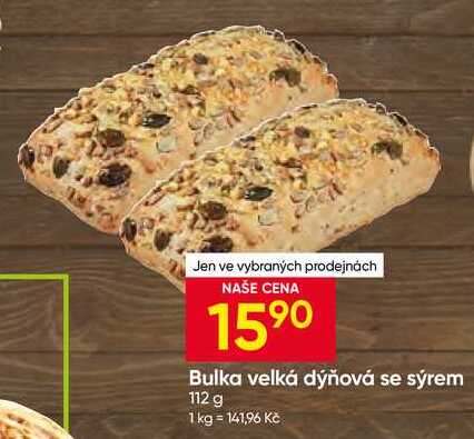 Bulka velká dýňová se sýrem 112 g