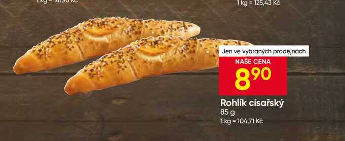 Rohlík císařský 85 g