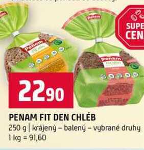 PENAM FIT DEN CHLÉB 250 g krájený balený vybrané druhy