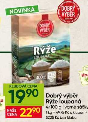 Dobrý výběr Rýže loupaná 4x100 g varné sáčky