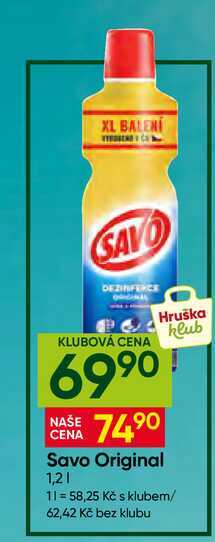 Savo Original 1,2l Hruška