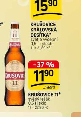 KRUŠOVICE 11* světlý ležák 0,5l