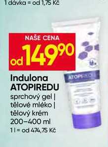 Indulona sprchový gel 200-400 ml