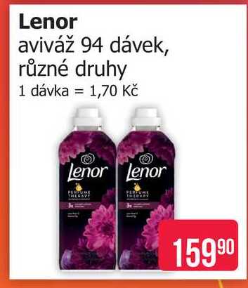 Lenor aviváž 94 dávek, různé druhy Teta drogerie