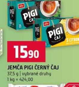 JEMČA PIGI ČERNÝ ČAJ 37,5 g vybrané druhy