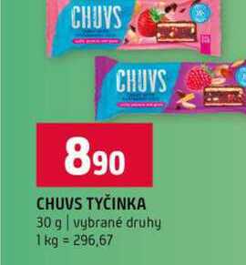 CHUVS TYČINKA 30 g vybrané druhy