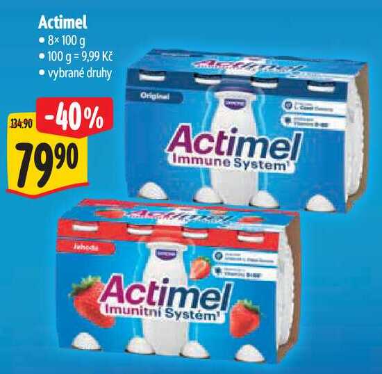 Actimel,  8×100 g v akci