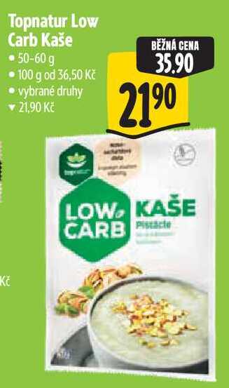Topnatur Low Carb Kaše, 50-60 g 