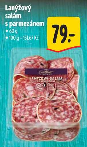 Lanýžový salám s parmezánem, 60g  