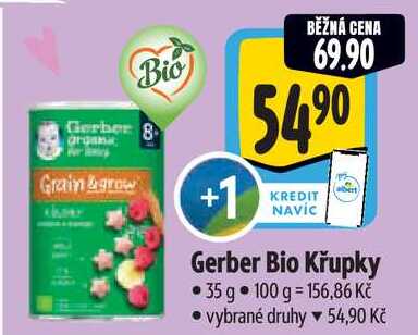 Gerber Bio Křupky, 35 g
