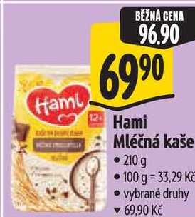 Hami Mléčná kaše, 210 g Albert