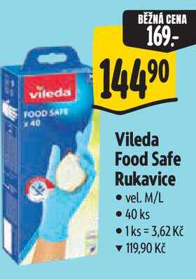 Vileda Food Safe Rukavice, 40 ks Albert