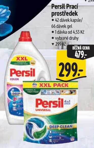Persil Prací prostředek, 42 dávek kapsle/66 dávek gel Albert