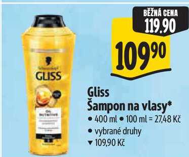 Gliss Šampon na vlasy, 400 ml Albert