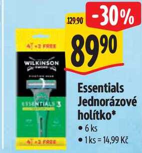 Essentials Jednorázové holítko, 6 ks Albert