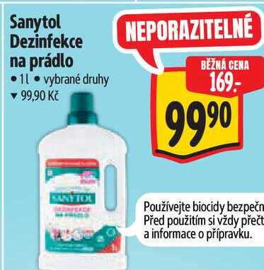 Sanytol Dezinfekce na prádlo, 1 l