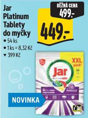 Jar Platinum Tablety do myčky, 54 ks Albert