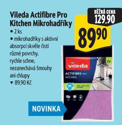 Vileda Actifibre Pro Kitchen Mikrohadříky, 2 ks