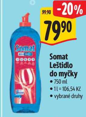 Somat Leštidlo do myčky, 750 ml
