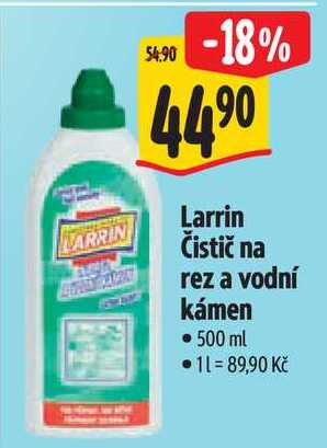Larrin Čistič na rez a vodní kámen, 500 ml Albert