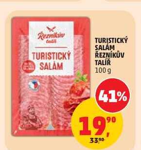 TURISTICKÝ SALÁM ŘEZNÍKŮV TALÍŘ, 100 g