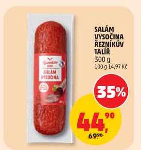 SALÁM VYSOČINA ŘEZNÍKŮV TALÍŘ, 300 g