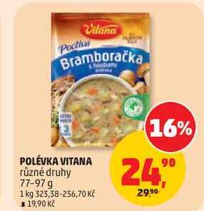 POLÉVKA VITANA různé druhy, 77-97 g