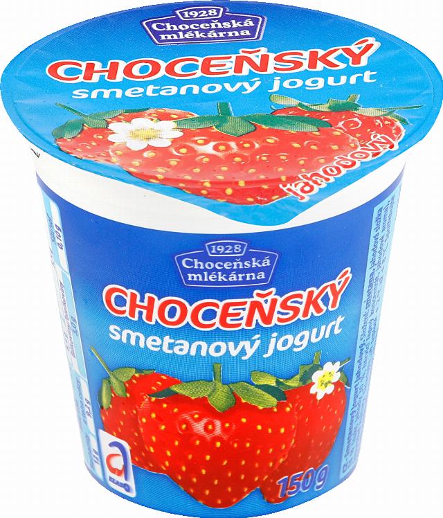 Choceňský jogurt smetanový různé druhy