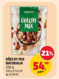 OŘECHY MIX NATURALIA, 200 g  