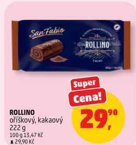 ROLLINO oříškový, kakaový, 222 g 