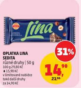 LINA SEDITA různé druhy, 50 g