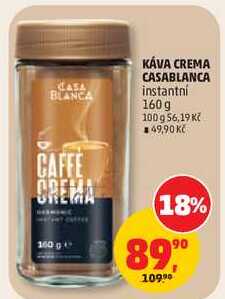 KÁVA CREMA CASABLANCA instantní, 160 g