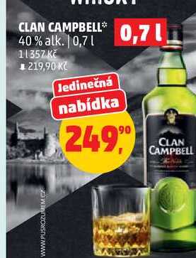 CLAN CAMPBELL 40% alk., 0,7 l