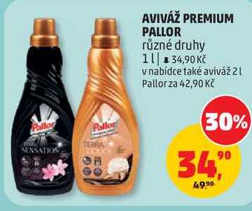 AVIVÁŽ PREMIUM PALLOR různé druhy, 1 l
